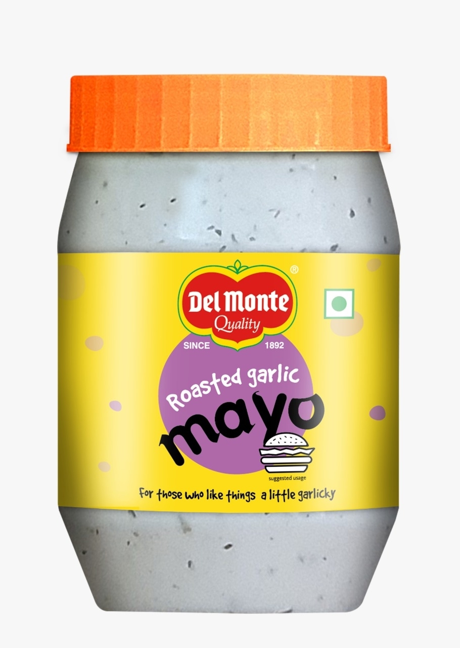 Del Monte Roasted garlic mayo bottle